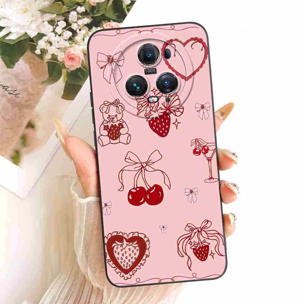 For Honor Magic5 Pro 5G Case Cute Simple Style Silicone Back Cover For Honor magic5 Pro PGT-AN10 PGT-N19 Phone Casing Bumper