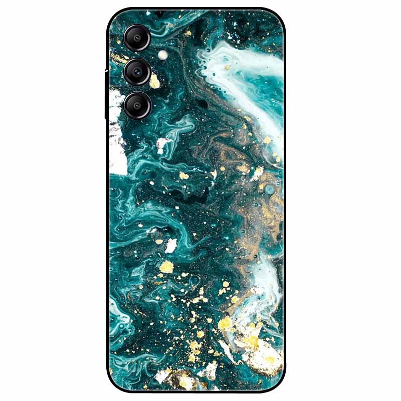 Hülle Für Samsung Galaxy A54 5G A34 A24 S23 Hülle Blume Marmor TPU Weiche Silikonhülle für GalaxyA54 A 34 Bemalte Handyhüllen