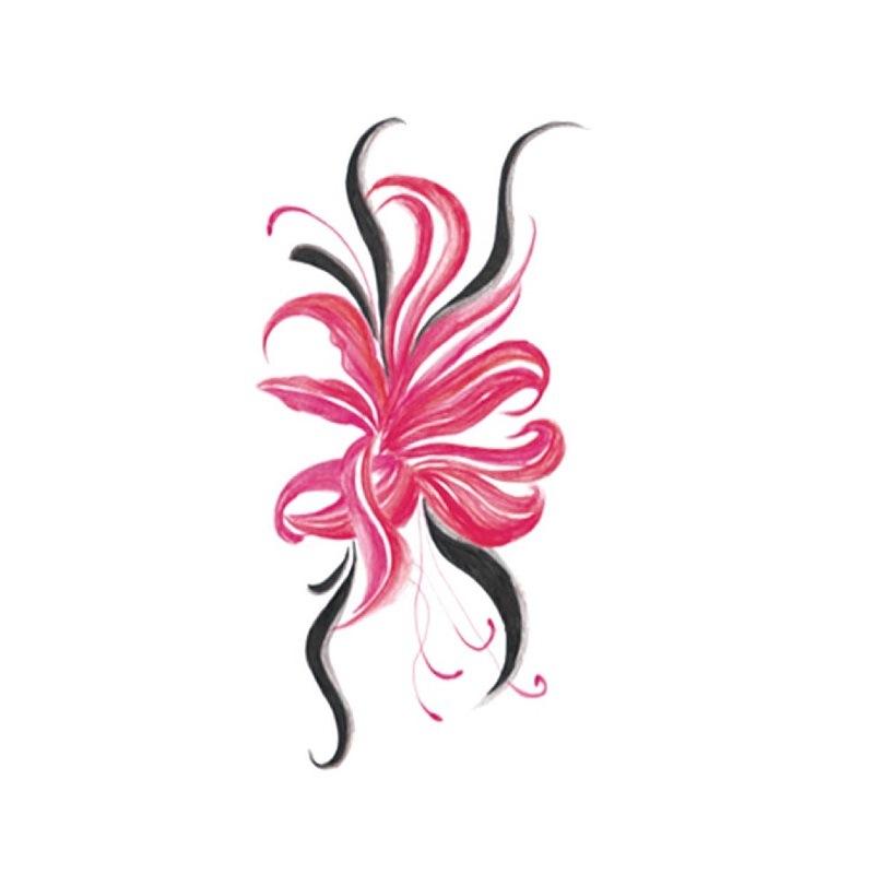 Higan Flower Tattoo Sticker Women'S Chest Clavicle Wrist Fashion Personality Photo Cover Mark Simulation Tattoo Applique Tattoo