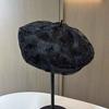Mesh Rhinestone Light Luxury Beret Women'S Summer Breathable Octagonal Hat Embroidery Bow Painter Hat