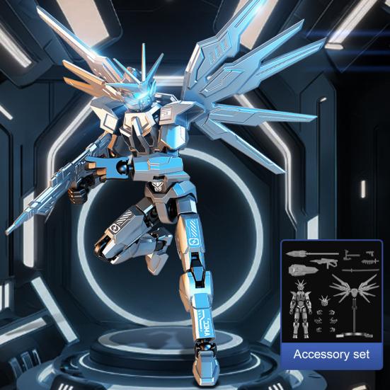Movable Joints Robot Action Figure with Accessories Magnetic 3D Printed