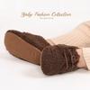Cashmere Lining Baby Booties Anti-Slip Infant Crib Shoes Warm Soft Sole Shoes  Newborn Wear