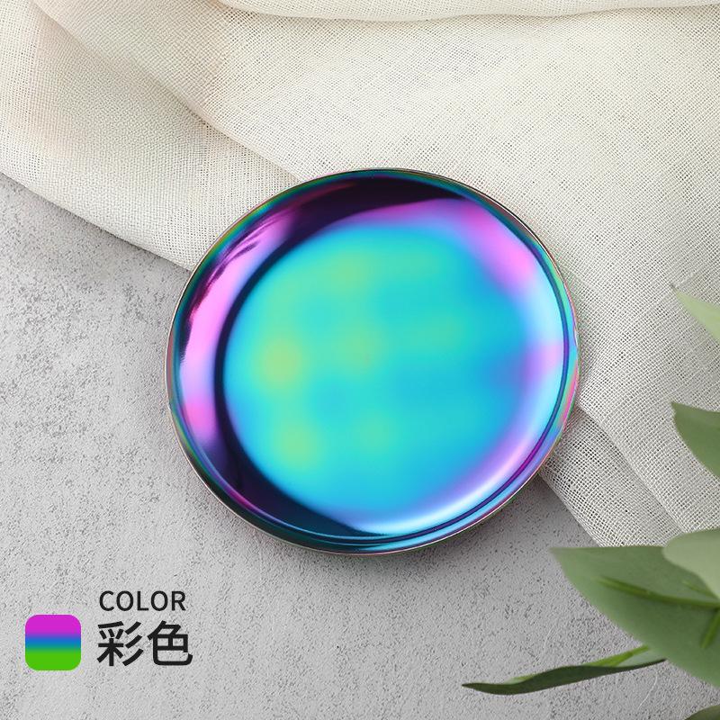 1Pc Light Luxury Nordic Style Metal Tray for Jewelry Dressing Table Bedside Table Dresser Table Jewel Holder Ornament Decoration