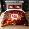 Set Biancheria da Letto Design Middlesbrough FC 1 Copripiumino + 2 Federe Morbido Traspirante Biancheria da Letto per la Casa
