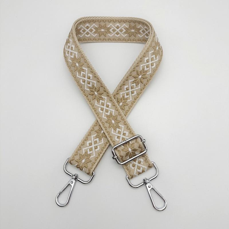 3.8cm Wide Diamond Jacquard Crossbody Strap for Bags and Backpacks.