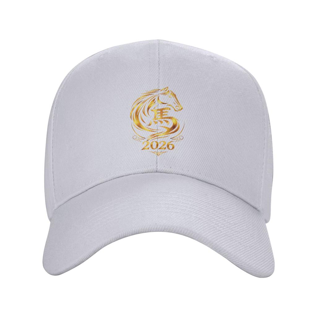 Chinese New Year 2026 Fire Horse Casual Baseball Cap Summer Trucker Hat Running Hippie Snapback Cap Men Streetwear Baseball Caps