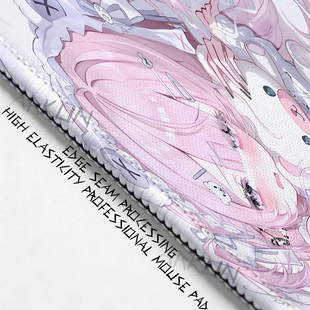 Pink Cute Anime Girl Mouse Pad Creative Cartoon Office Dormitory Decoration Carpet Kawaii Notebook Anti Slip Mat Makeup Desk Mat