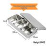 Stainless Steel 3-Compartment Seasoning Box