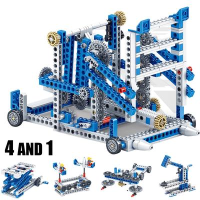 3 IN 1 Mechanical Gear Technical Building Blocks Engineering Children Science Educational STEM Bricks City Toys For Kids