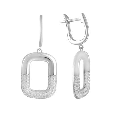 Silver Earrings with Cubic Zirkonia (2128755)