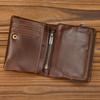 Vintage Male Purse Genuine Leather Cowskin Short Wallet For Men Retro Fashion Business Wallet Mans Card Holder Coin Wallets
