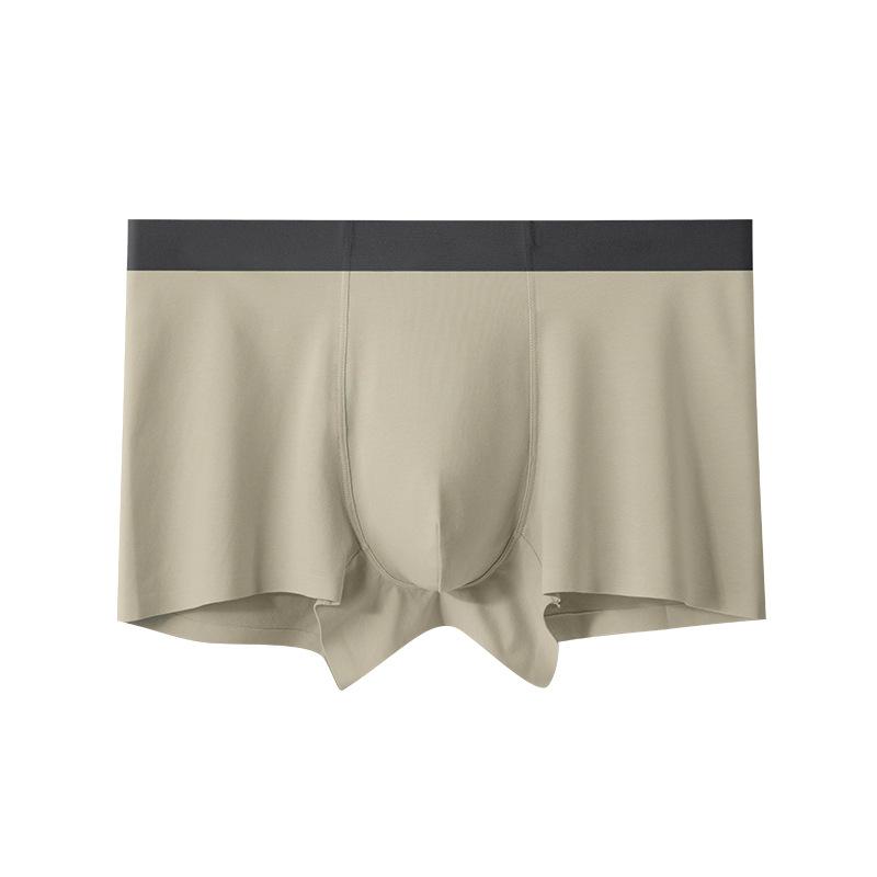 Plus Size Men's Spring and Summer Pure Cotton Breathable Antibacterial Crotch Sports Briefs
