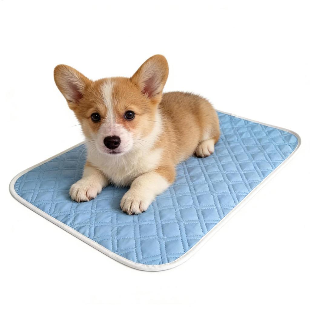 Cooling Pad for Dog Sweat Absorbent Sleeping Rug 45x35cm Soft Self Cooling Pet Mat for Small Medium Large Dog Kitten Crate