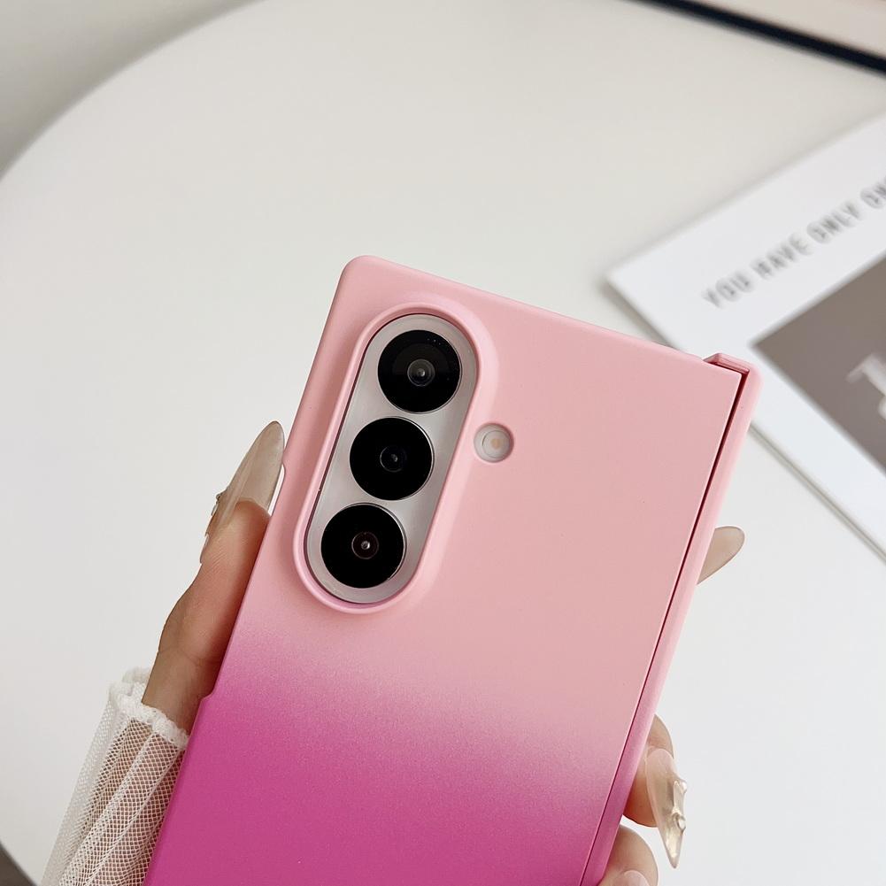 Gradient Skin Feel Hinged Phone Case For Samsung Galaxy Z Fold 7 fold7 Good Touch Feel Camera protect Cover