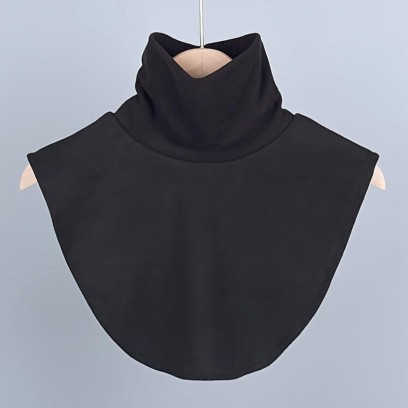 

1 шт. Защита шеи Внутреннее белье Ложный воротник Мягкий Высокий воротник Декоративный воротник Шарф Накидка Приятный к коже Немецкий вельвет Теплый чёрный