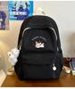 School bag dopamine ins wind cute embroidery school bag simple large capacity versatile commuter backpack travel lightweight backpack