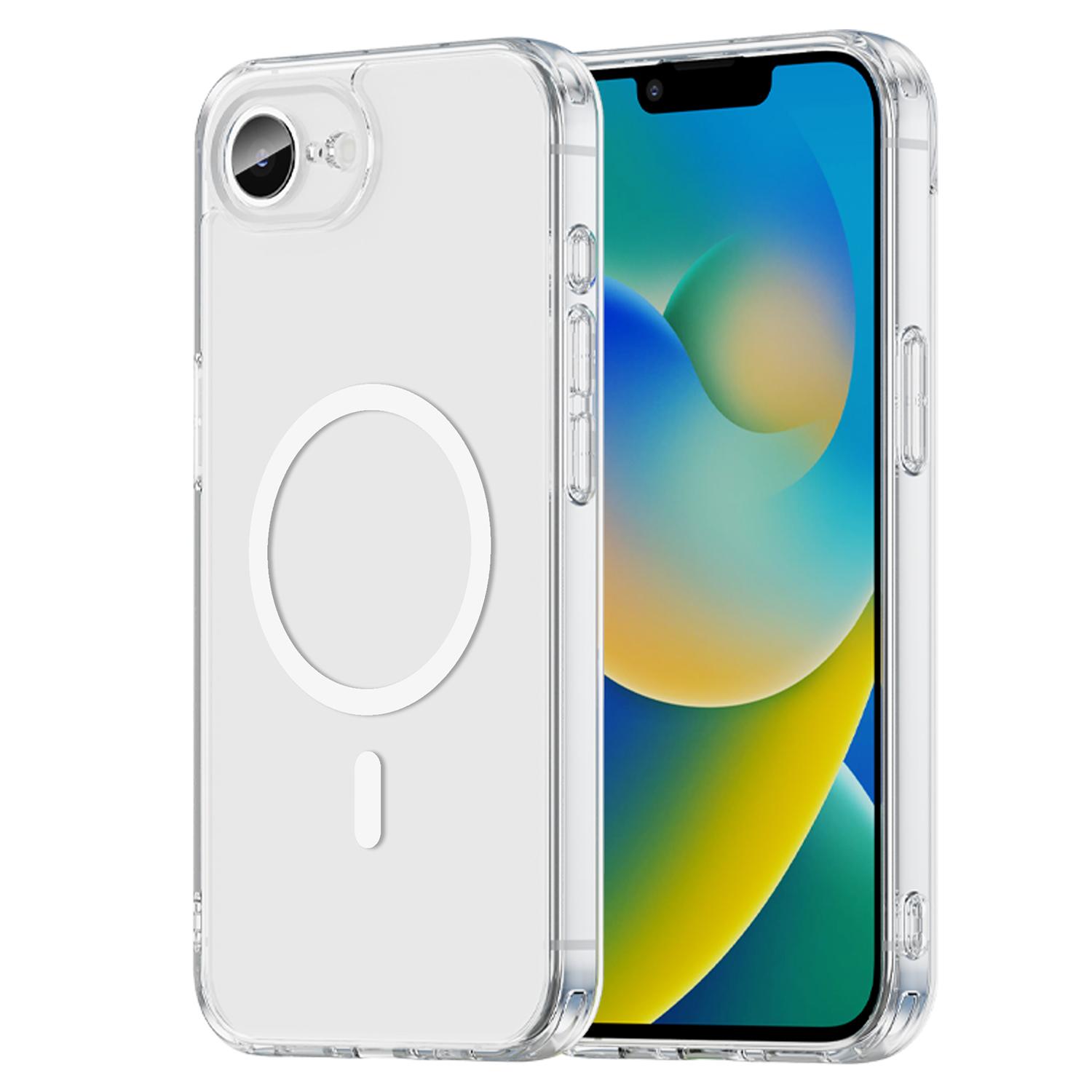 iPhone 16E/SE4 Clear Phone Case,Non-Yellowing Magnetic Phone Case for iPhone 16E/SE4 белый