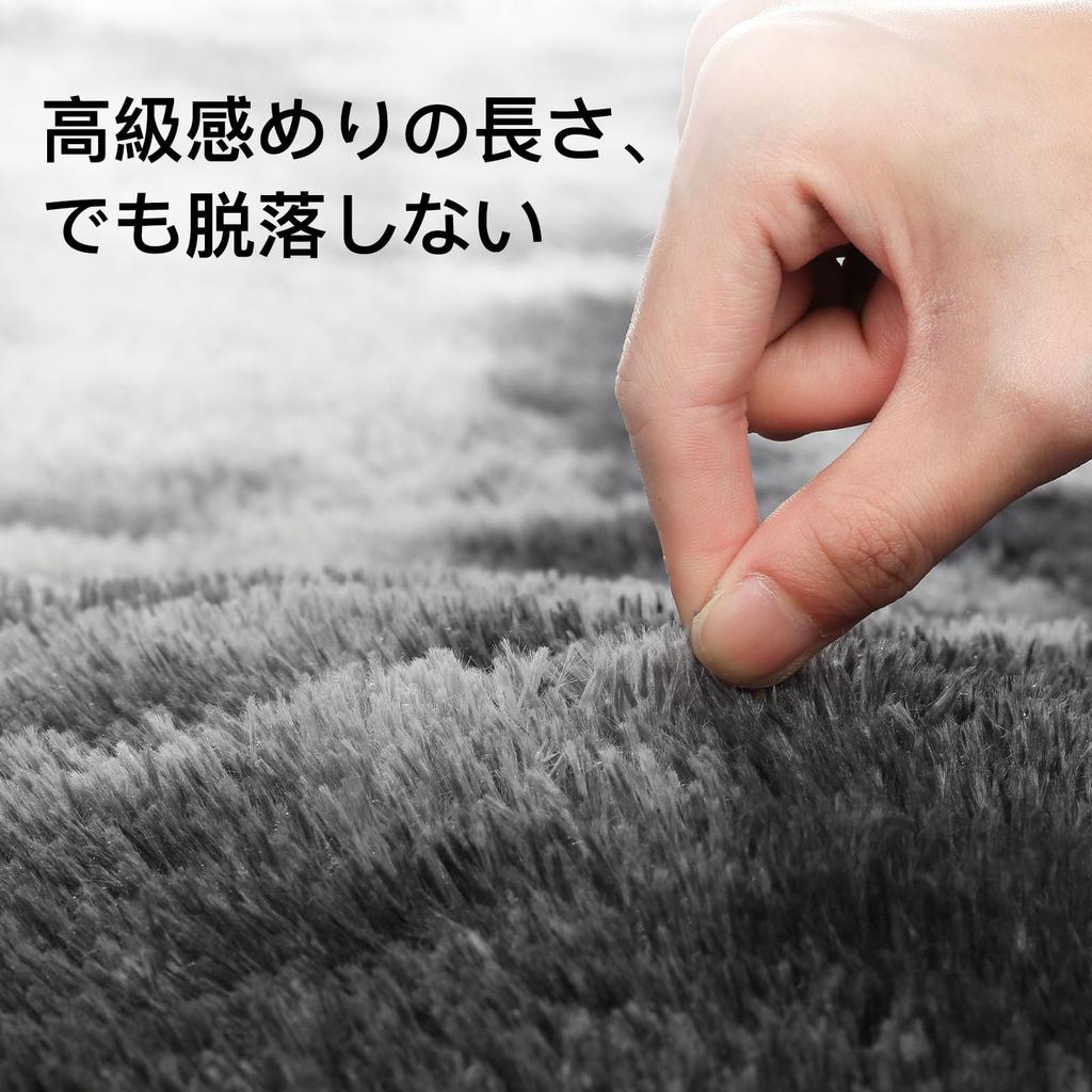 Rug Carpet 240x300cm Total Thickness 5cm Washable Rug Antibacterial Soft To the Touch Soundproof Carpet All Seasons Stylish Scandinavian Style Shaggy