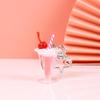 Simulated Dessert Fruit Tea Ice Cream Keychain Toy Pendant