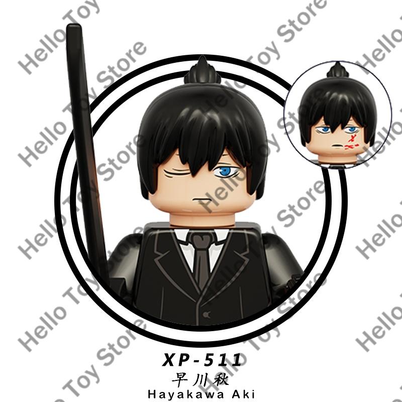 Klassischer Anime Chainsaw Man Blöcke Mini-Actionfiguren Denji Pochita Bausteine Puppen Kettensägen-Dämon Modell Kinderspielzeug Geschenke