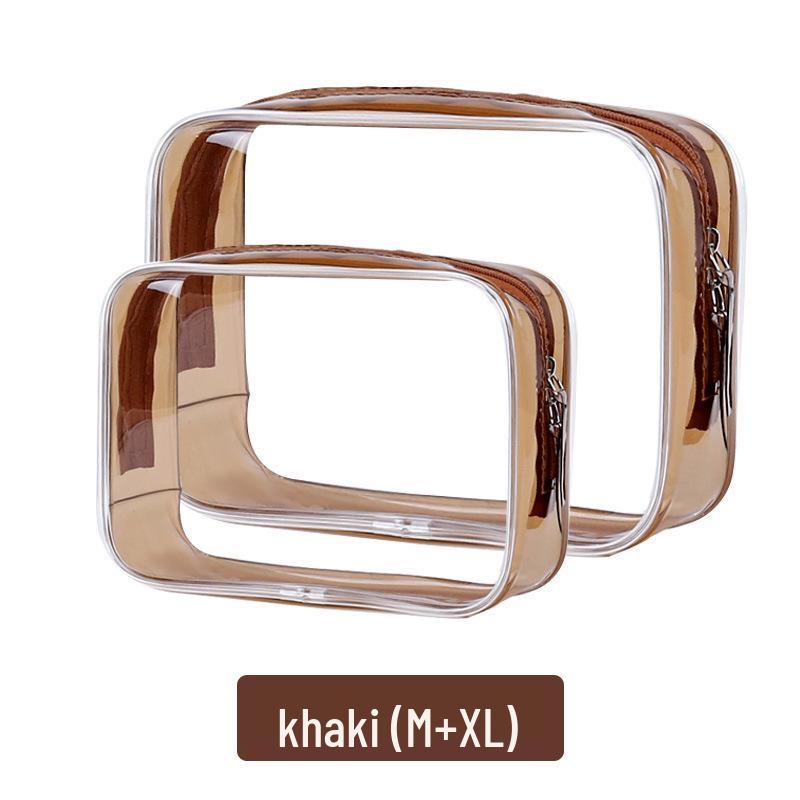 PVC Transparent Travel Cosmetic Bag - Large Capacity, Waterproof, Portable Storage with High-End Feel