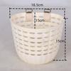 Adjustable Strap Bike Basket Retro Woven Plastic Front Riding Basket 7 Styles Durable Front Handle Carrier