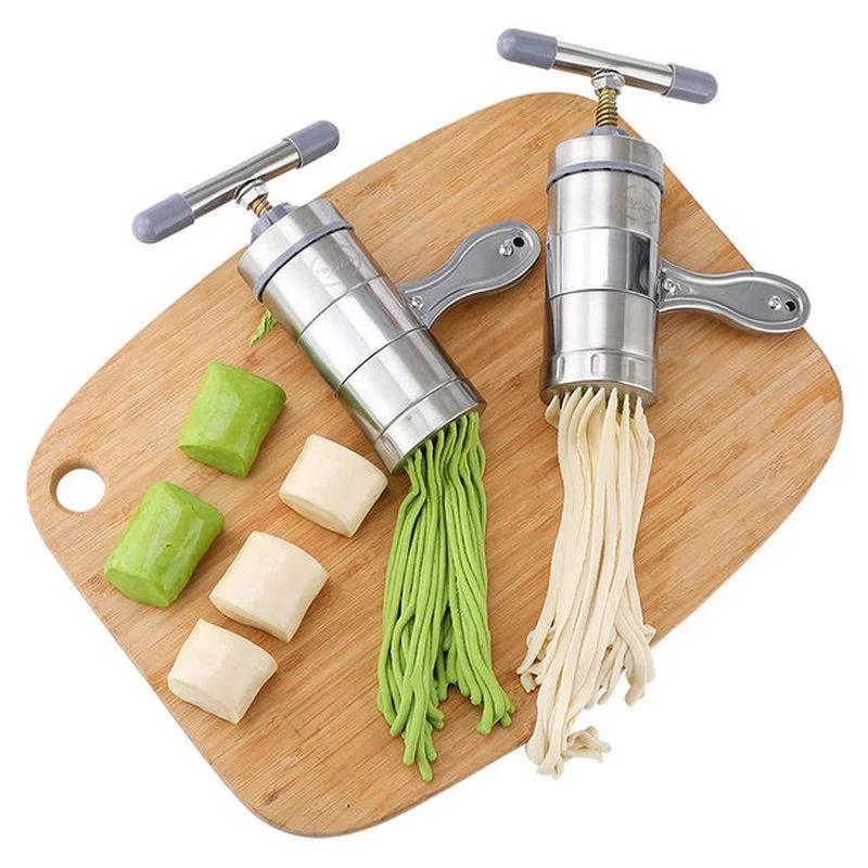 Stainless Steel Household Manual Pasta Machine Kitchen Tools Hand Pressure Noodle Pressing Machine Multifu Manual Noodles Makers