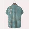New Summer Men Clothes 3D Digital Print Casual Shirt Tops Men Short Sleeve Hawaii Shirt
