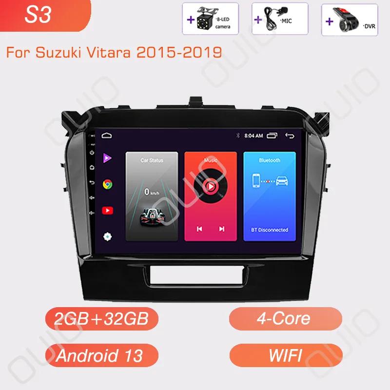 4G Android 13 Radio For Suzuki Vitara 2017 2018 2019 2020 Car stereo Multimedia Player Carplay Auto GPS navigation