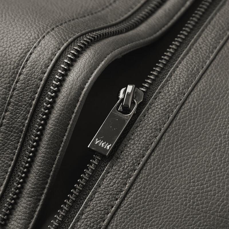 Shanshan Men's Sheepskin Stand Collar Leather Jacket