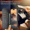 SUTENI Q-06 For iPhone 16 Pro Case Color Splicing Magnetic Detachable Leather Phone Cover