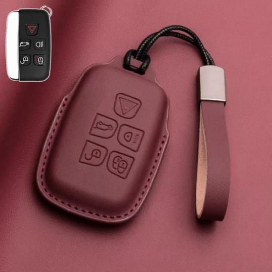 Genuine Leather Car Key Cover Case For Land Rover Range Rover Discovery Velar
