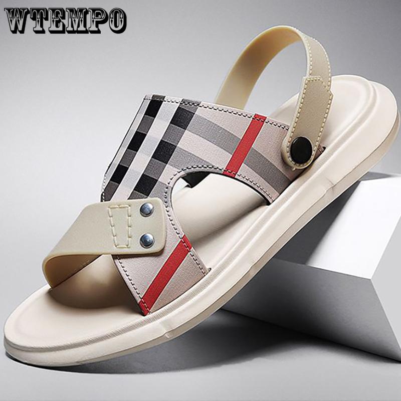EVA Slides Summer Men's Simple Fashion Sandals Outer Wear Non-slip Anti-odor Soft Bottom Slippers Casual Outdoor Sports Beach Slippers