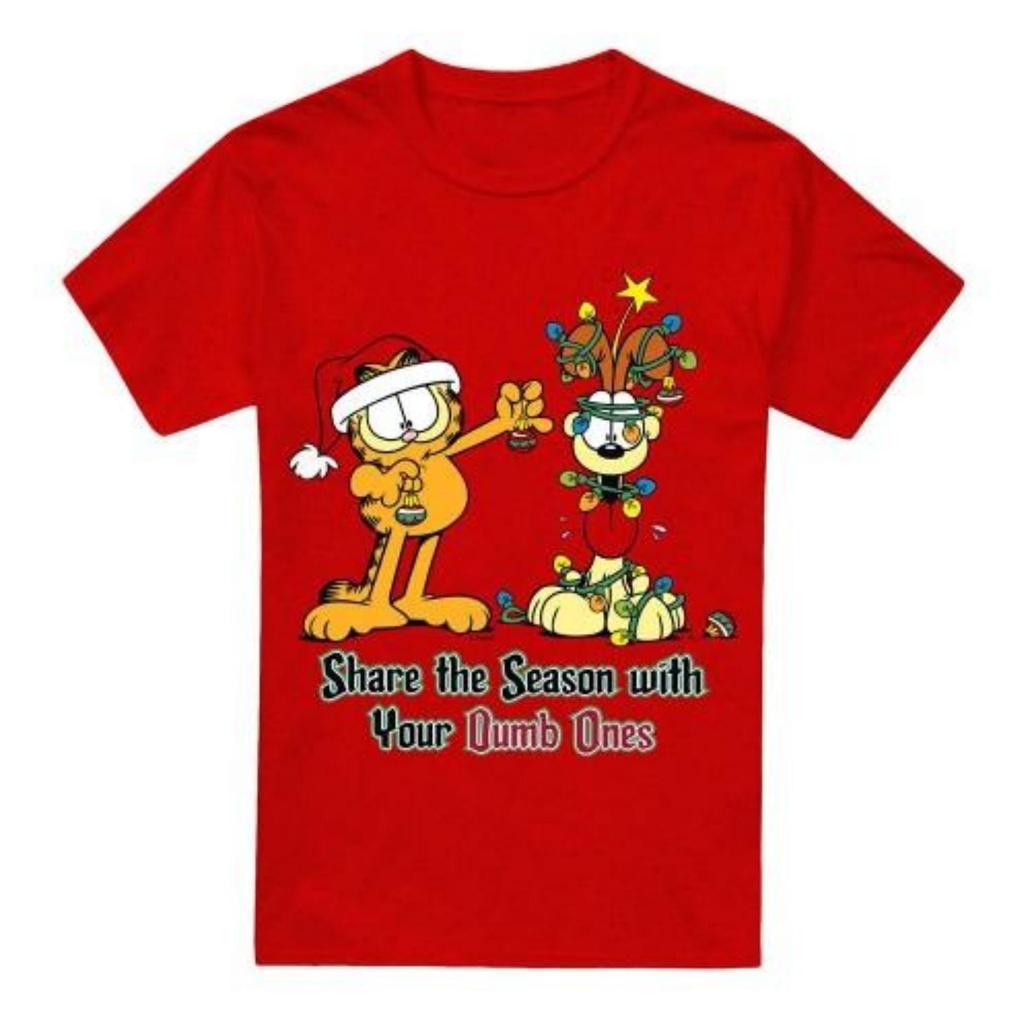 Garfield Unisex Adult Share The Season T-Shirt S