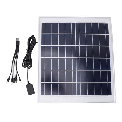 Painel Solar de 20W Profissional Alta Eficiência Silício Monocristalino Impermeável Portátil Solar
