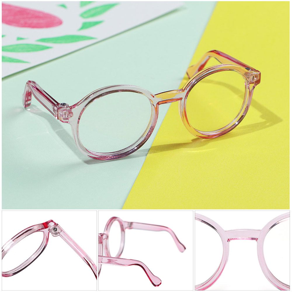 1Pcs Cute Doll Round Glasses As Fit Plush Toys Dolls Glasses Toys Changing Clothes Game DIY Accessories