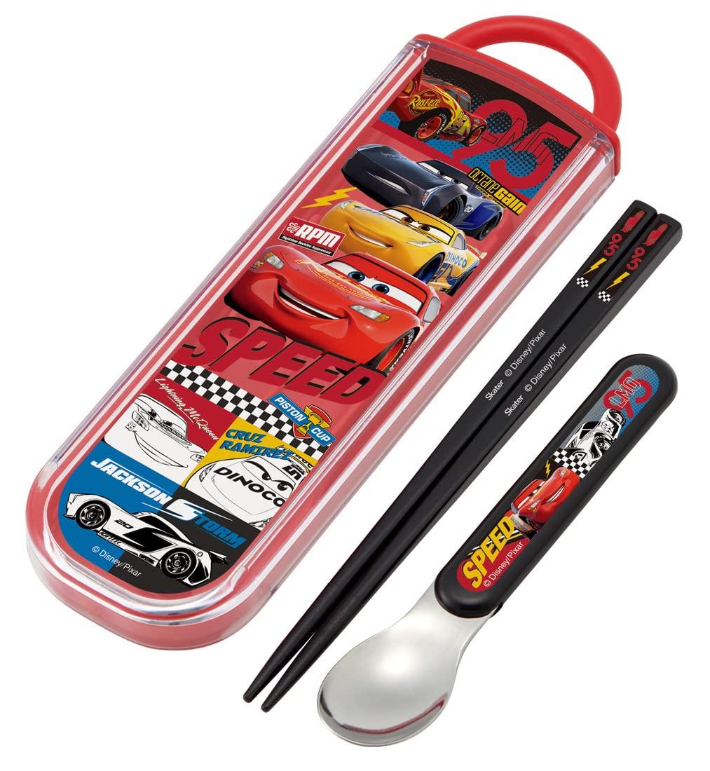 

Skater Lunch Box Chopsticks and Spoon Sliding Made in Disney Cars CCA1AG Children s Set, Design, Antibacterial, Japan, 22, Boys,