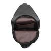 Waterproof PU Chest Bag with USB Port, Casual Travel Sling Bag Perfect Christmas Gift