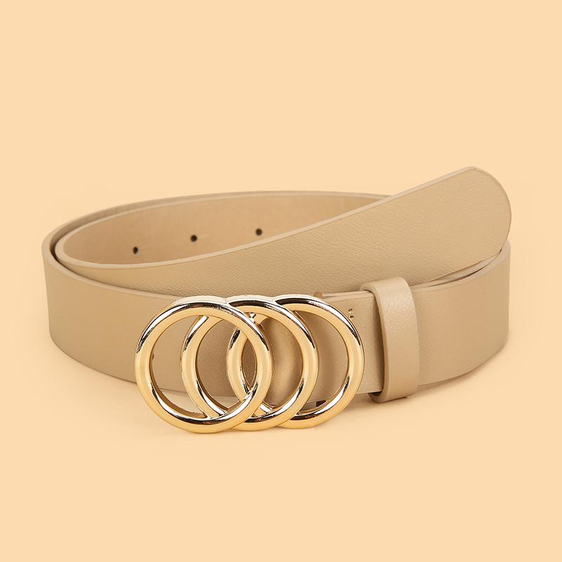 3 szt. Damskie minimalistyczne i stylowe wszechstronne paski, klasyczne paski do jeansów i sukienek, eleganckie paski w jednolitym kolorze