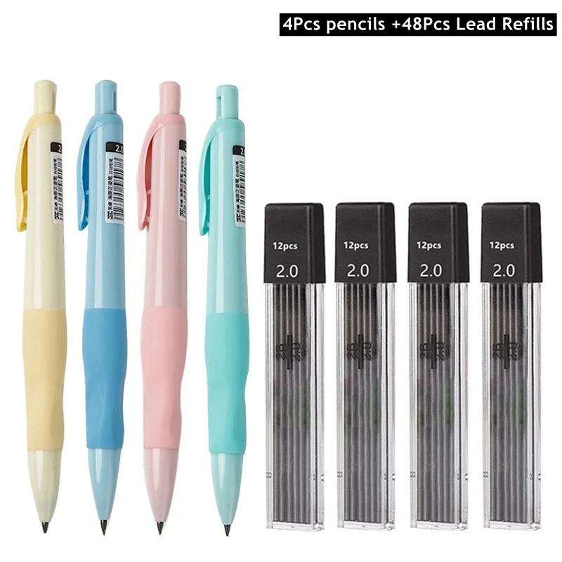 Adorable Dolphin 2mm Mechanical Pencils Collection Carpenter Drafting HB Pencil 20 Mm for Drawing Writing Sketching Kawaii School Supplies
