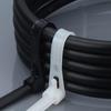 Reusable Cable Ties: 8 Inch 100 Pack UV Resistant Heavy Duty Plastic Zip Ties Self Locking Thick Design for Indoor Outdoor Cable Organization and B