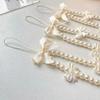 Phone Chain Hanging Rope Pearl Bow Hand Strap Wrist Hand Lanyard Phone Charm Mobile Phone Straps
