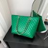 Large capacity large bag women's  new trendy versatile shoulder bag messenger bag diamond chain bag tote bag