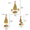 Stable Bottom Christmas Tree Candlestick Metal Christmas Table Decoration  Wedding