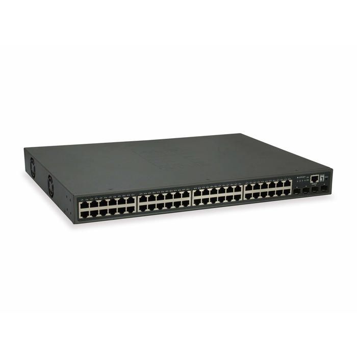 Switch Gigabit PoE 52 Ports - LevelOne - GTP-5271 - 4 SFP+ 10GbE - 48 PoE - 400W