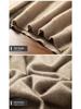 Men's 100% Pure Cashmere Half-High Collar Knit Sweater - Business Casual Long Sleeve Pullover