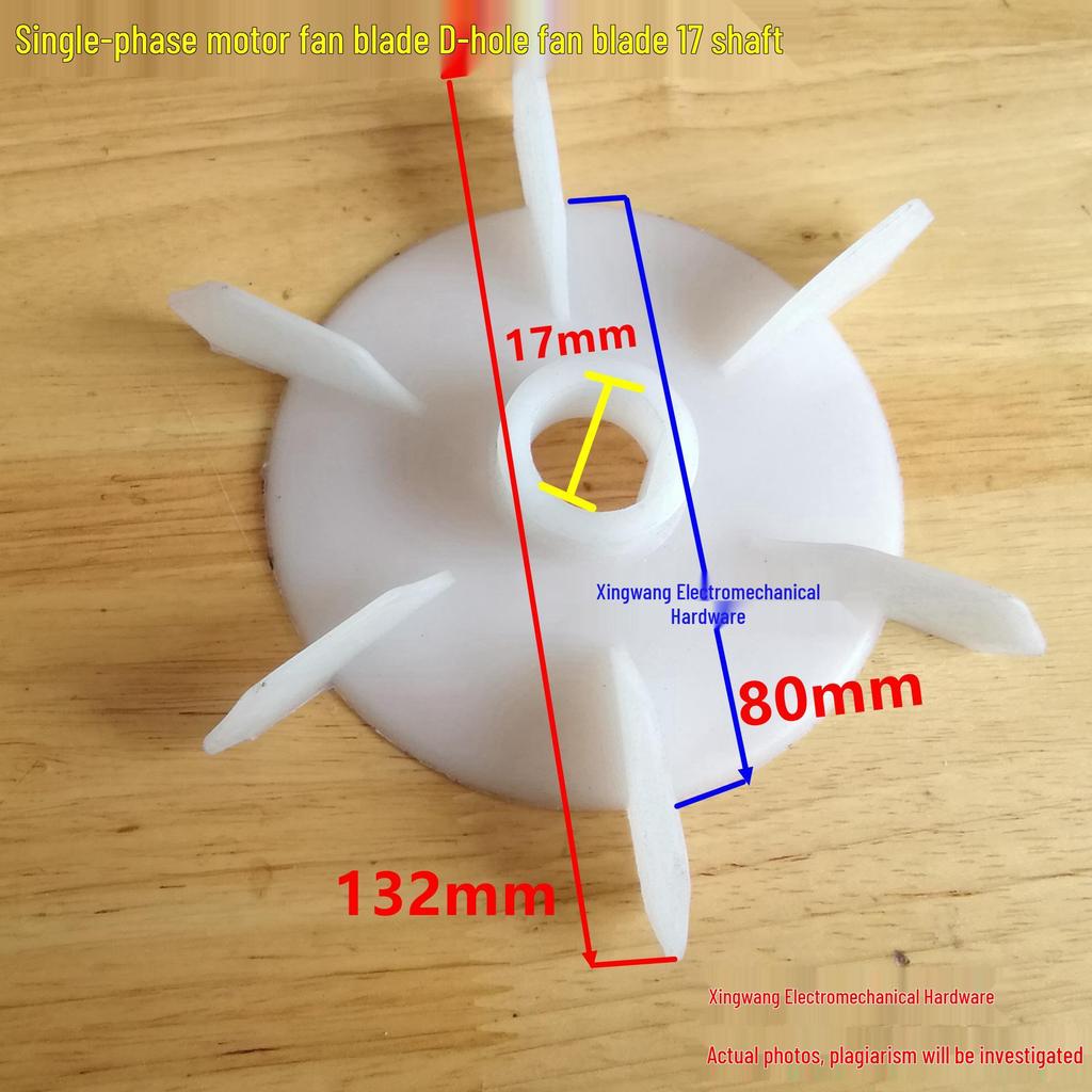Pompa Motore Pale Ventola Monofase con Foro a D, Foro Rotondo, Dimensioni: 10-20 mm (10/12/14/15/16/17/18/20MM)