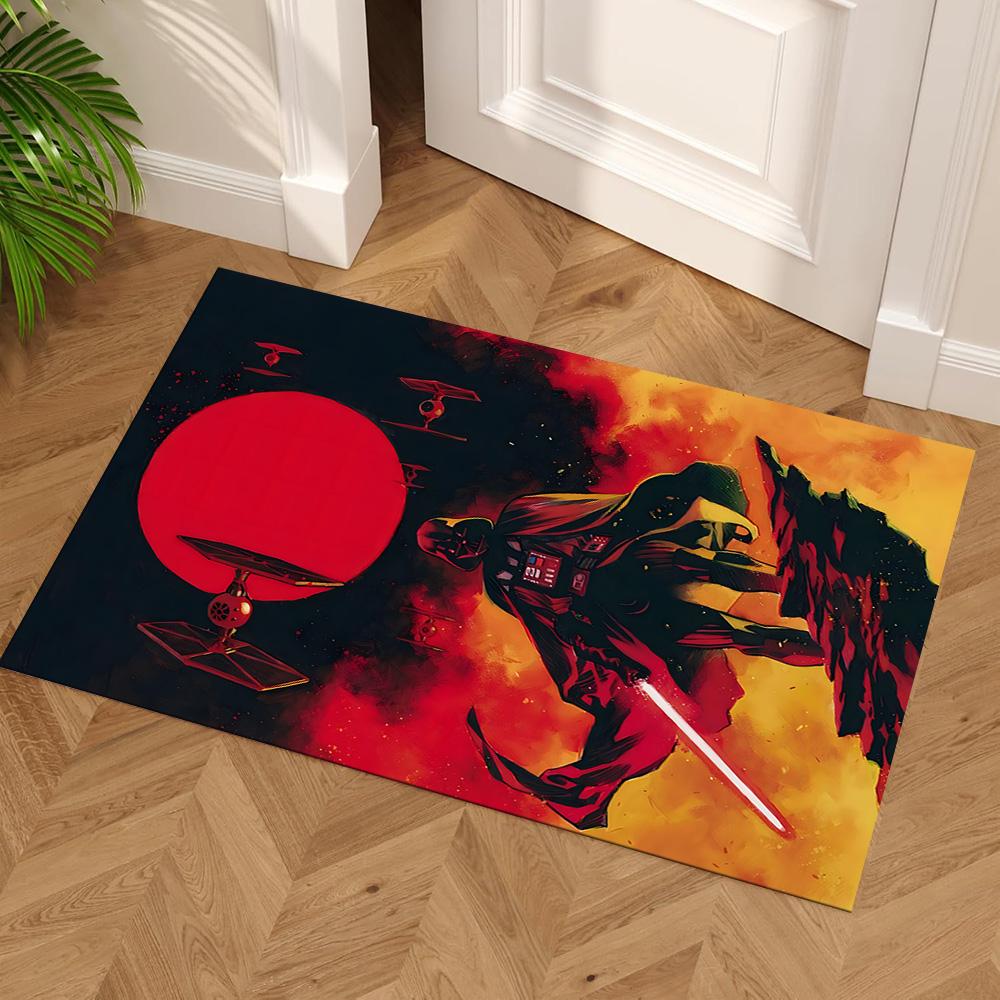 Star Wars Carpet Design for Bedrooms Outdoor Game Room Entryway Antislip Carpet Decorate Offices Perfect Gift for Valentine's Wedding Birthday