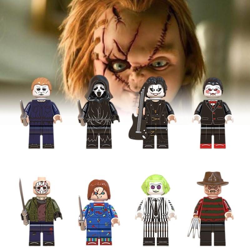 Wm6075 Halloween Themed Scary Mini Figure Bagged Kids Toy Building Blocks Set