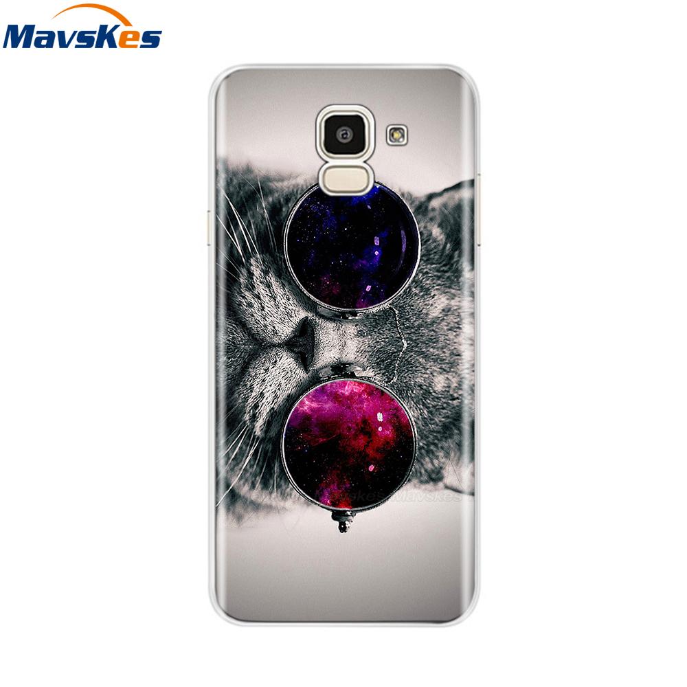 For Samsung Galaxy J6 2018 Case Soft TPU Silicone Back Cover sFor Coque Fundas Samsung J6 2018 J6 Plus 2018 Soft Phone Cases